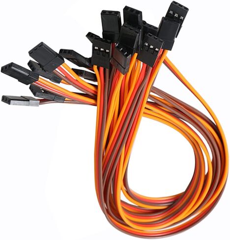 VIMVIP 3Pin 30cm Servo Extension Cable 22AWG 60 Cores Wire Male to Male Futaba JR for DJI Phantom 4 3 2 DJI Inspire 2 1 and Other Remote Control Aircraft in Kuwait