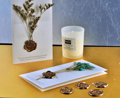 ملصقات ختم الشمع لدعوات الزفاف المغلف الطوابع السدادة ذاتية اللصق ختم الشمع ملصق القلب حرف الذهب البرونزي لعيد الميلاد حفل زفاف عيد ميلاد (60، مزيج الذهب) in Kuwait