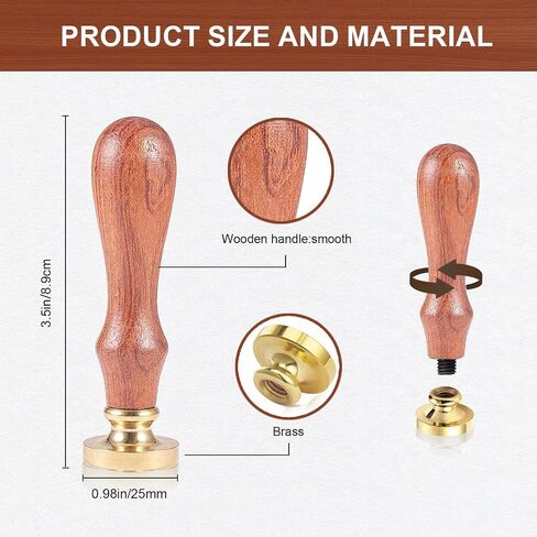 MAYJOYDIY Christmas Reindeer Wax Seal Stamp Offical Seal of The North Pole Reindeer Stamp Xmas Vintage Sealing Stamp 25mm Removable Brass Head for Letters Invitations Envelopes Gift Packing in Saudi Arabia
