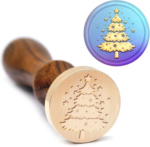 MAYJOYDIY Christmas Reindeer Wax Seal Stamp Offical Seal of The North Pole Reindeer Stamp Xmas Vintage Sealing Stamp 25mm Removable Brass Head for Letters Invitations Envelopes Gift Packing in Saudi Arabia