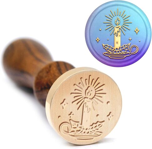 MAYJOYDIY Christmas Reindeer Wax Seal Stamp Offical Seal of The North Pole Reindeer Stamp Xmas Vintage Sealing Stamp 25mm Removable Brass Head for Letters Invitations Envelopes Gift Packing in Kuwait