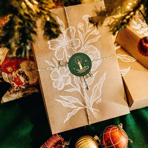 MAYJOYDIY Christmas Reindeer Wax Seal Stamp Offical Seal of The North Pole Reindeer Stamp Xmas Vintage Sealing Stamp 25mm Removable Brass Head for Letters Invitations Envelopes Gift Packing in Kuwait