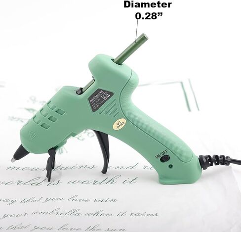 Green Sealing Wax Sticks add Glue Wax Gun, Hot Melting Glue Gun for Mini Size Green Wax Seal Sticks Low Tempreture Great Tool for DIY Wax Seals Wxa Seal Stamp (Green Sticks & Wax Gun) in Kuwait