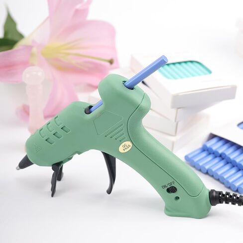 Green Sealing Wax Sticks add Glue Wax Gun, Hot Melting Glue Gun for Mini Size Green Wax Seal Sticks Low Tempreture Great Tool for DIY Wax Seals Wxa Seal Stamp (Green Sticks & Wax Gun) in Kuwait