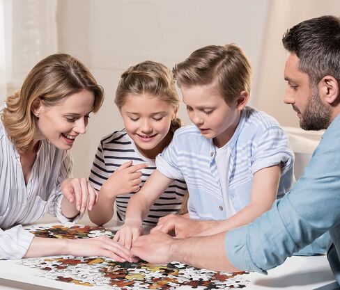 Jigsaw Puzzles 1000 Pieces Puzzles for Adults, Cat Tiger Puzzle Animal Adult Toys, 27x20 Unique Difficult and Challenge Large Puzzle Game Toys Gift in Saudi Arabia