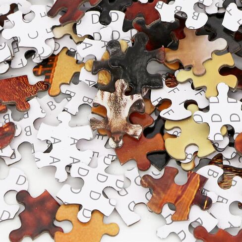 Jigsaw Puzzles 1000 Pieces Puzzles for Adults, Cat Tiger Puzzle Animal Adult Toys, 27x20 Unique Difficult and Challenge Large Puzzle Game Toys Gift in Saudi Arabia