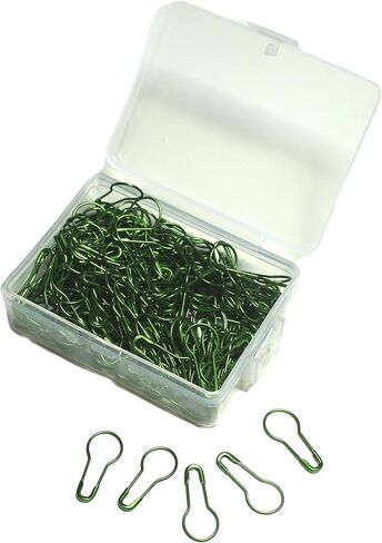 ALLinONE 22mm/0.85" Metal Gourd Pin Bulb Pin Calabash Pin Bead Needle Pin Clothing Tag Pin Safety Pin with Container for DIY Craft Tailor (Black) in Kuwait