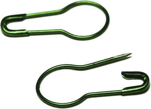 ALLinONE 22mm/0.85" Metal Gourd Pin Bulb Pin Calabash Pin Bead Needle Pin Clothing Tag Pin Safety Pin with Container for DIY Craft Tailor (Black) in Kuwait