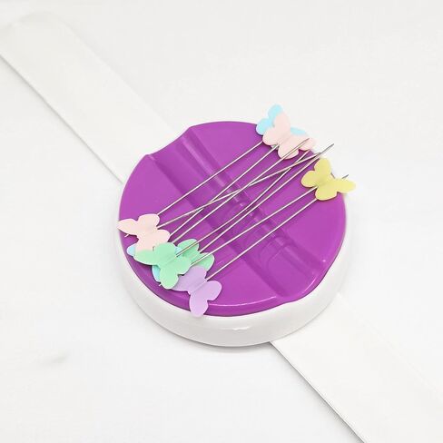 HONEYSEW المغناطيسي المعصم دبوس حامل اللحف Pincushions الخياطة دبوس وسادة العلبة تخزين Pincushion (أصفر) in Saudi Arabia