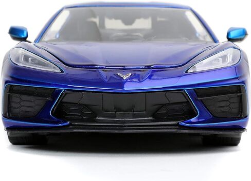 Jada Toys Bigtime Muscle 1:24 2020 Chevy Corvette Stingray Die-cast Car Candy Blue, Toys for Kids and Adults in Saudi Arabia