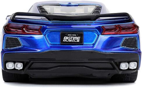 Jada Toys Bigtime Muscle 1:24 2020 Chevy Corvette Stingray Die-cast Car Candy Blue, Toys for Kids and Adults in Saudi Arabia