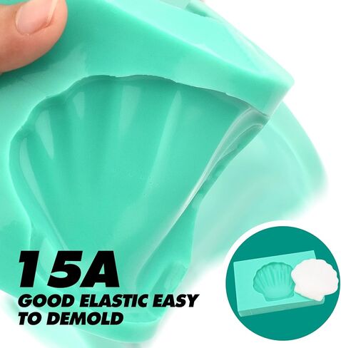 مجموعة صنع قوالب السيليكون - 170 أونصة من مطاط السيليكون السائل المرن 15 أمبير مع مضخات لصنع القوالب والصب - معالجة سريعة وسهلة 1: 1 قوالب سيليكون لقوالب راتينج السيليكون DIY وقالب الشمعة وقالب الصابون in Kuwait
