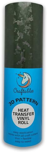 Craftables 3D قسط ألياف الكربون نمط الحديد على الفينيل HTV الفينيل 5 أوراق لCricut، صورة ظلية in Kuwait