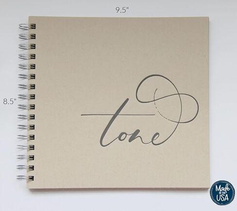 دفتر رسم ملون، ورق رسم بلون بيج داكن، 80 ورقة (160 صفحة)، ورق رسم بلون بيج داكن، دفتر رسم بسلك حلزوني 8.5 انش × 9 انش in Kuwait