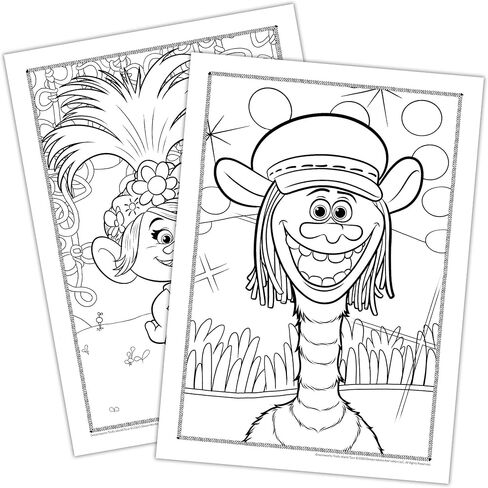Bendon Imagine Ink Coloring Game Book, Magic Ink Pictures, Mess Free Marker (Trolls World Tour) in Saudi Arabia