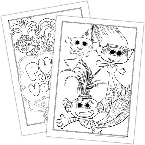Bendon Imagine Ink Coloring Game Book, Magic Ink Pictures, Mess Free Marker (Trolls World Tour) in Saudi Arabia