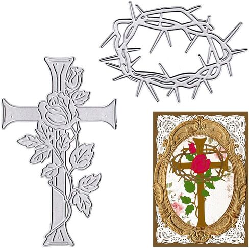 ALIBBON Happy Easter Rabbit Egg Die Cuts for Card Making, 4 Easter Eggs Cutting Dies Metal Template Molds, Easter Words Dies for Crafting DIY Photo Album Embossing Scrapbooking Supplies in Kuwait