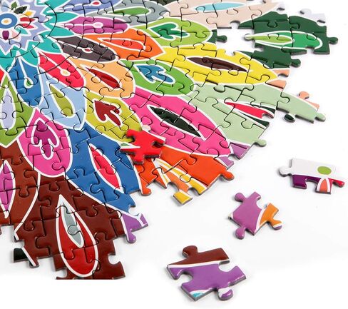 الألغاز Bgraamiens Puzzle-Blooming Color-1000 قطعة Color Challenge Blue Board Puzzles in Saudi Arabia