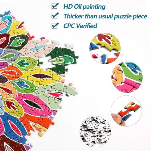 الألغاز Bgraamiens Puzzle-Blooming Color-1000 قطعة Color Challenge Blue Board Puzzles in Saudi Arabia