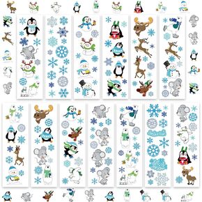 1600 Pieces Winter Sticker for Kids Snowman Stickers Snowflake Stickers Elk Stickers Mouse Polar Bear Stickers Holiday Stickers for Teachers Christmas Winter Classroom Party Favor in Kuwait