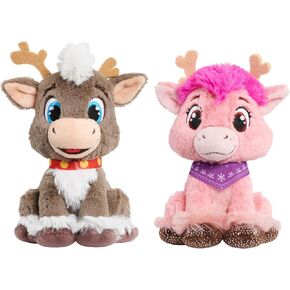 Just Play Reindeer in Here 2-Piece Small Plush Stuffed Animal Set, Kids Toys for Ages 3 Up in Saudi Arabia