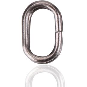 100Pcs Fishing Split Ring Stainless Steel Lures Fishing Tackle Connectors Swivel Snap Carp Oval Open Jump Ring(5x8mm)