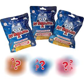 PET Simulator X - Mystery Pet Minifigure Toys with Collector Clip - Blind Bag 1 Pack and Chance of DLC Code - Surprise Collectable