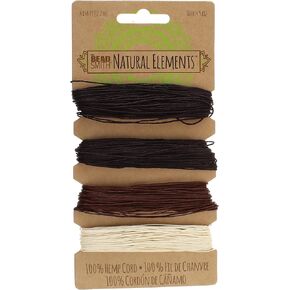 The Beadsmith 100% Hemp Cord – Natural Color – 2mm, 197 Foot Spool, 48LB Test Strength – Twine for Jewelry Making, Macrame, Paper Crafts, Gardening, Scrapbooking, Home Décor, DIY String Art & More