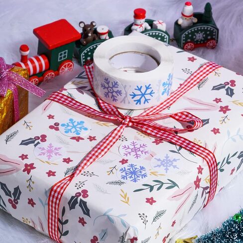 Miayon 2000 قطعة من ملصقات ندفة الثلج لعيد الميلاد، ملصقات ذاتية اللصق لعيد الميلاد، ملصقات يدوية لتزيين حفلات عيد الميلاد (16 طرازًا) in Kuwait