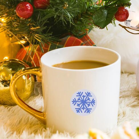 Miayon 2000 قطعة من ملصقات ندفة الثلج لعيد الميلاد، ملصقات ذاتية اللصق لعيد الميلاد، ملصقات يدوية لتزيين حفلات عيد الميلاد (16 طرازًا) in Kuwait