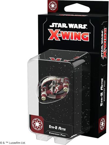 Star Wars X-Wing 2nd Edition Miniatures Game Eta-2 Actis-Class Interceptor EXPANSION PACK | Strategy Game for Adults & Teens | Ages 14+ | 2 Players | Avg. Playtime 45 Mins | Made by Atomic Mass Games in Kuwait