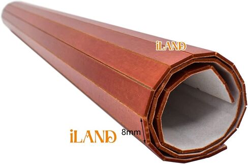 أرضيات بيت الدمى iLAND مقاس 17 بوصة × 11 بوصة قطعتان، ملحقات بيت الدمى المصغرة تناسب أثاث بيت الدمى بمقياس 1:12 وكيس 1:6 (الماهوجني الرائع) in Kuwait