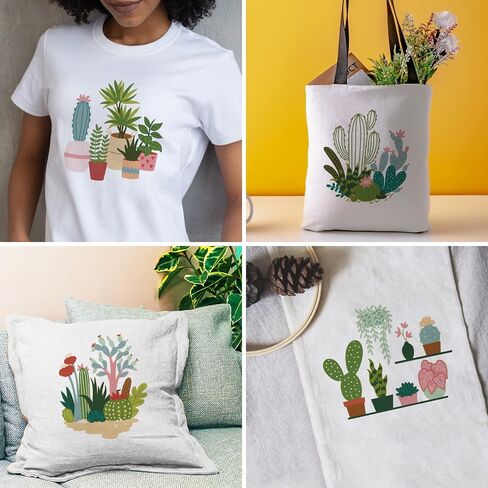 INFUNLY 4pcs Cactus Embroidery Kit Embroidery Starter Kits Cactus Cross Stitch Kits for Adults Stamped Embroidery Set with Patterns Embroidery Kit for Beginners Instruction Included in Kuwait