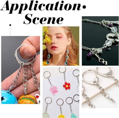 UNICRAFTALE About 1000pcs 4/5/6/7/8mm Golden & Silver Jump Ring Open Jump Rings Iron Connetor Rings Jewelry Making Finding for Earrings Necklaces Jewelry Making in Saudi Arabia