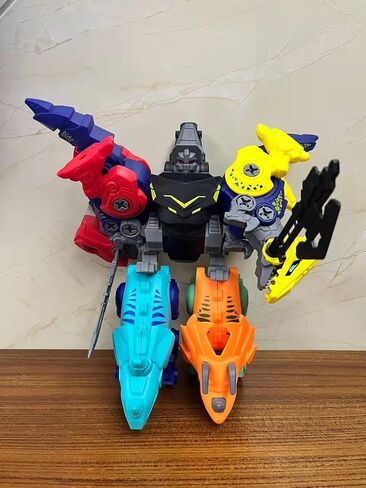 Rockclo Dinosaur Transformers Robot 5 in 1 Take Apart Toys Set for Toddler boy Kid Age 3 4 5 6 7 8 Year Old Construction Building DIY with Drill Tool Kit Best Gift for Birthday Christmas Easter in Saudi Arabia