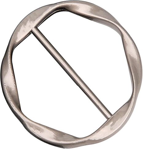 COLORFUL BLING Silk Scarf Ring Clip Clothing Ring Set Shirt Ties Clips Buckle for Women Lady T-Shirts Scarves Clasp Waist Holder Jewelry in Kuwait