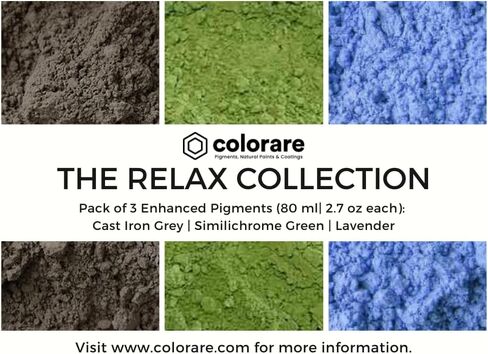 مجموعة ريلاكس - عبوة من 3 صبغات معدنية (80 مل | 2.7 اونصة سائلة): رمادي حديد مصبوب | اخضر سيميلي كروم | لافندر in Kuwait