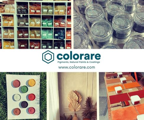 صبغة معدنية بلون احمر اسباني للرسم الفني والزخرفي (1 كغم) in Kuwait