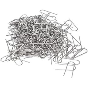 Atyhao 200 Pcs High Temperature Nichrome Wire Jump Rings,U Hanger Hooks for Pendant, Ceramic Ornaments, Fusing in Glass in Saudi Arabia