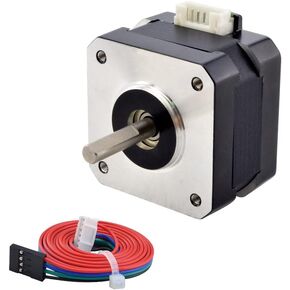 Nema 17 Pancake Stepper Motor 1.2A 26Ncm Bipolar 1.8 Degree 4-Lead for 3D Printer CNC in Kuwait