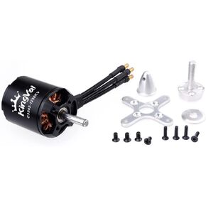 KingVal Replacement 3542 1250KV Brushless Motor with Screw Kit Compatible with RC Fixed-Wing Airplane Glider Aircraft