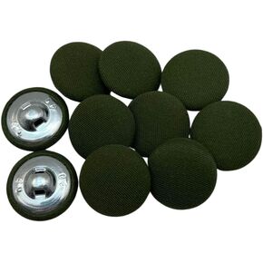 HongRun 10PC Army Green 20mm Sewing Metal Manualidades Buttons DIY Accessories Aluminum Button for Clothing Decorative Colorful Cloth Buttons in Kuwait