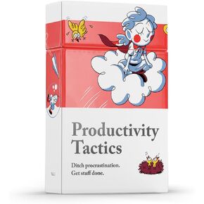 Pip Decks Productivity Tactics Card Deck, Business Tool to Improve Your Habits, Focus and Mindset for Getting Things Done, 54 Cards in a Case in Saudi Arabia