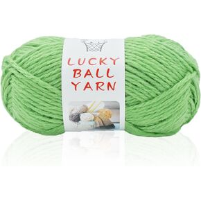 LUCKY BALL 50% Wool Yarn for Crocheting,Thick Yarn for Crocheting,Crochet Yarn for Crocheting,Yarn for Crafts,Crochet Yarn for Sweater,Scarf,Hat(White)