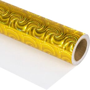 ورق تغليف ثلاثي الأبعاد من MAYPLUSS - لفة صغيرة - 17 بوصة × 32.8 قدم - تصميم فويل أخضر معدني (47.3 قدم مربع.ttl)