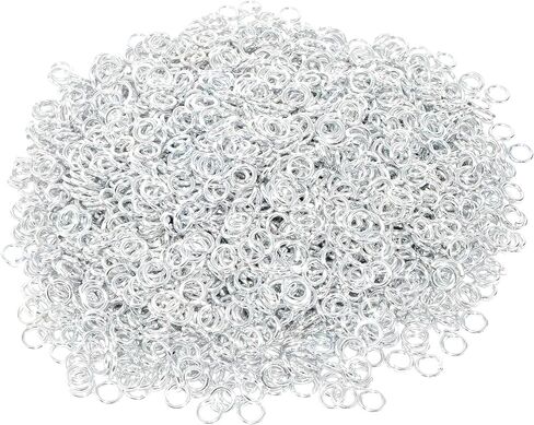 Chainmail Ring - Chain Maille Jump Ring - Open Aluminum Color Jump Ring Chain Mail Kit for Armor Scale Maille Necklace Jewelry Making Copper Tone 15 Gauge 11mm 2000 PCs by Mandala Crafts in Saudi Arabia