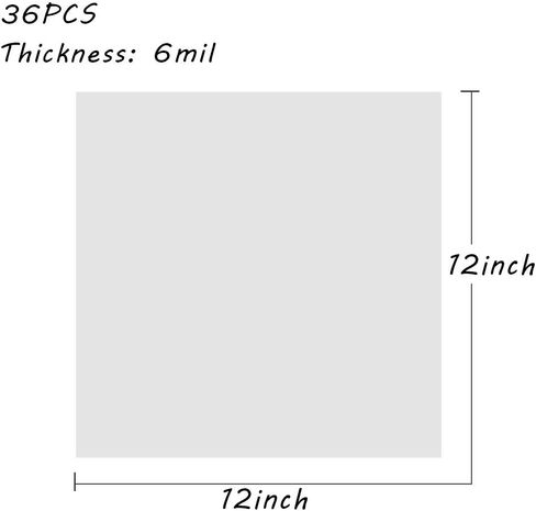 Jekkis 36 Pieces 6mil Blank Stencil Sheets 12x12 Inch, Clear Plastic Acetate Sheet for Craft, Mylar Templates Material for Vinyl Cutting in Kuwait