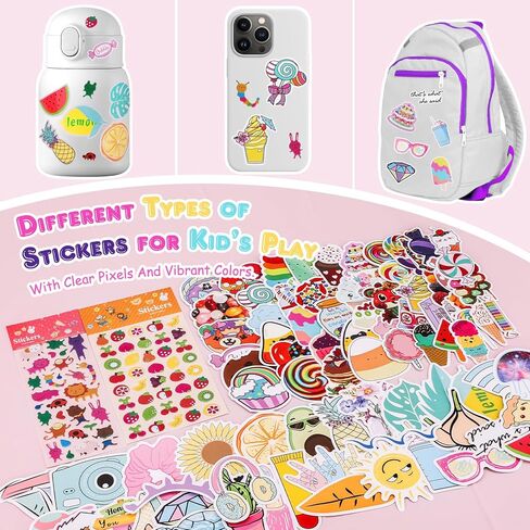 homicozy DIY Journal Kit for Girls,Unicorn Gifts for Girls Age 3-10 Years Old,Art Craft & Supplies for Kids Age 4-10,Scrapbook &Diary Supplies Set,Cute Stationery,Girls Birthday Ideas Gifts Toys in Kuwait