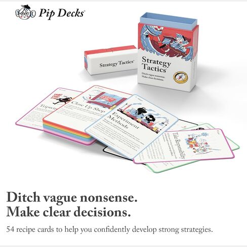 Pip Decks Strategy Tactics Card Deck, Business Tool to Improve Your Strategic Planning, Business Strategy and Business Management, 54 Cards in a Case in Saudi Arabia
