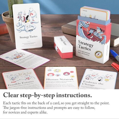Pip Decks Strategy Tactics Card Deck, Business Tool to Improve Your Strategic Planning, Business Strategy and Business Management, 54 Cards in a Case in Saudi Arabia